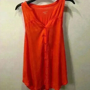 Merona SzM Button Down Tank Top